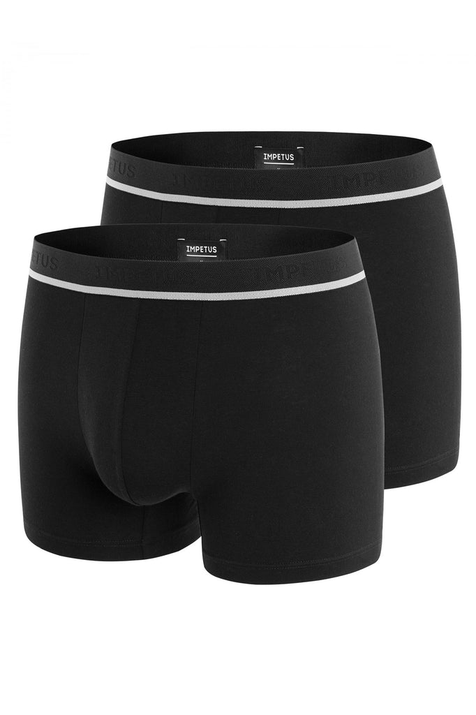 Impetus Retro Cotton-Stretch im Doppelpack aus Baumwolle und Elasthan in Schwarz
