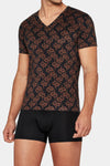 I AM Shirt J83 von Impetus in Schwarz/Brown aus Lyocell mit Baumwolle