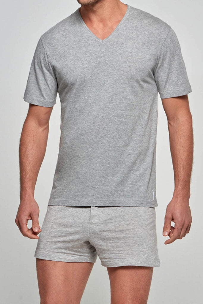 IMPETUS V-Shirt Pure Cotton - grau