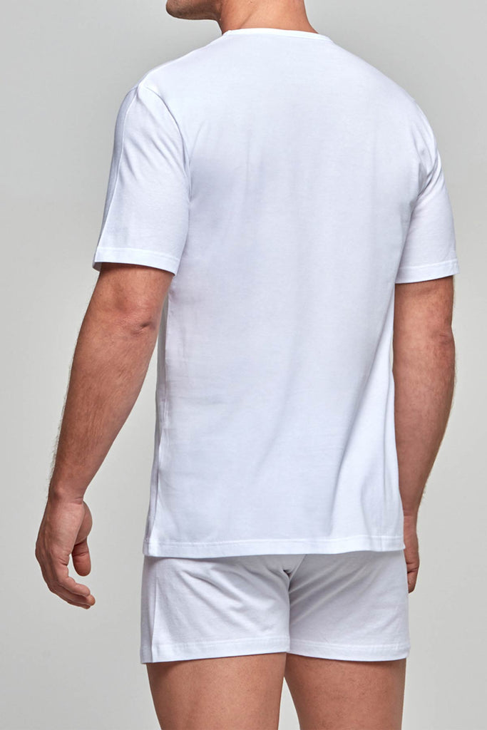 IMPETUS V-Shirt Pure Cotton - weiß