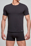 Impetus R-Shirt Cotton-Stretch aus Baumwolle mit Elasthan in Schwarz
