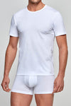 Impetus R-Shirt Cotton-Stretch aus Baumwolle mit Elasthan in Weiß
