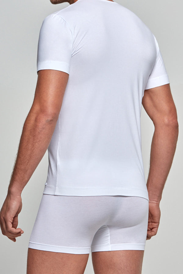 IMPETUS V-Shirt Cotton Premium - weiß