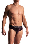Manstore Cheeky Brief M2234 aus violettem Samt
